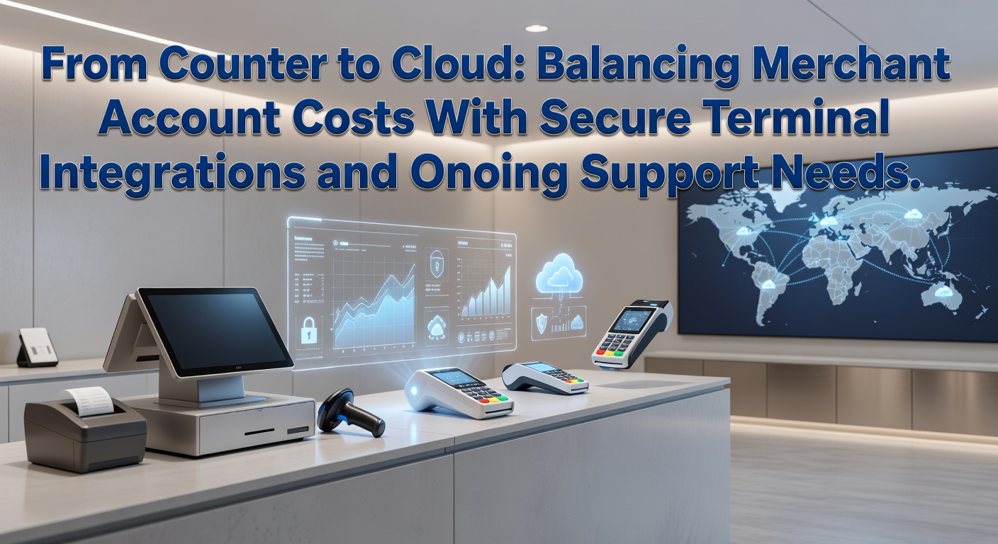 Evolution of merchant payment terminals from counter setups to integrated cloud systems with secure connections