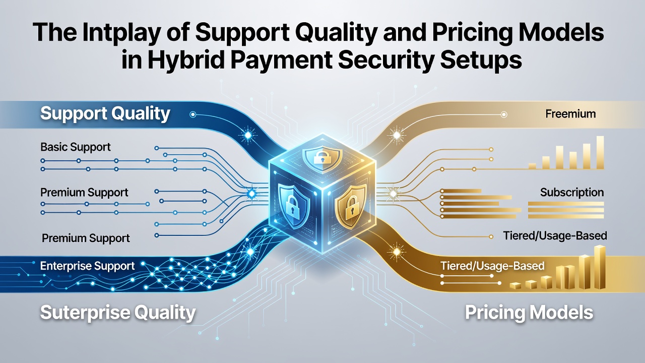 Hybrid payment security setups combining physical terminals and digital gateways with integrated support systems